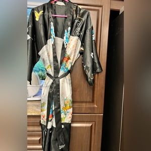 gorgeous satin kimono